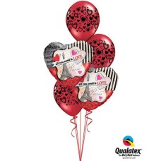 Bukiet 129 All You Need Is Love Qualatex #65096-2 40863-3